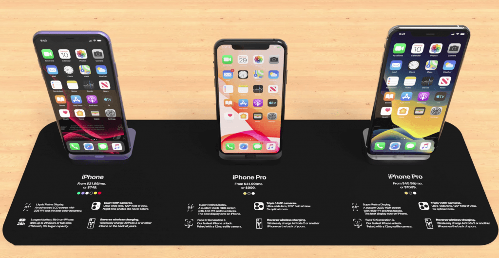 iPhone 11 trên kệ bán