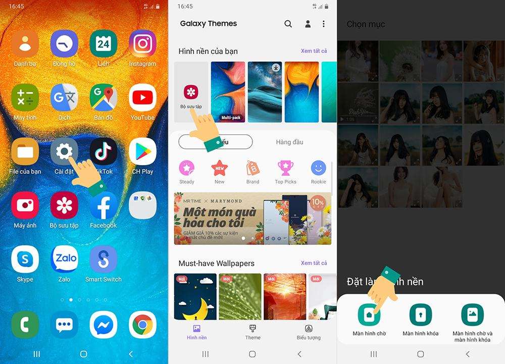 Samsung đích thân tạo danh mục riêng cho hình nền che nốt ruồi Galaxy S10 trên  Galaxy Themes store