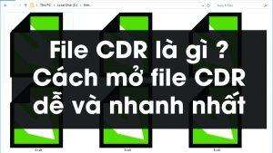 File CDR là gì ? Cách mở file CDR dễ và nhanh nhất