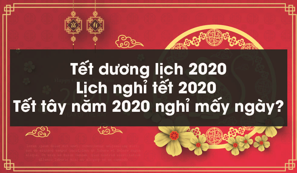Tết dương lịch 2020: Tết tây năm 2020 nghỉ mấy ngày?
