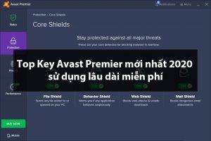 Top Key Avast Premier mới nhất 2020 sử dụng lâu dài miễn phí