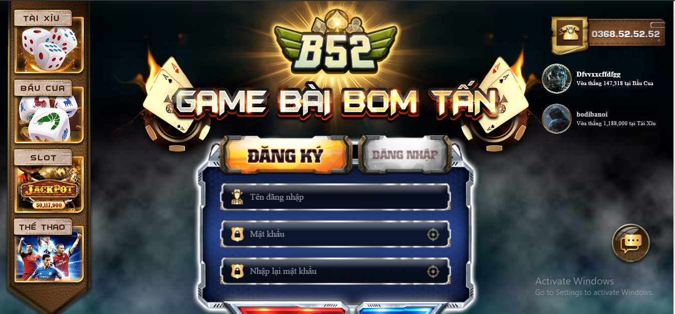 Tham gia B52 Club ngay bây giờ nhận thưởng cực choáng váng