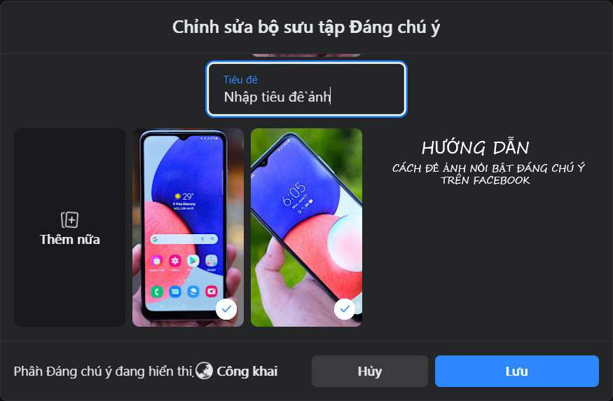 Top 2 cách để ảnh nổi bật trên fb trên điện thoại, máy tinh - Phát Thành Store