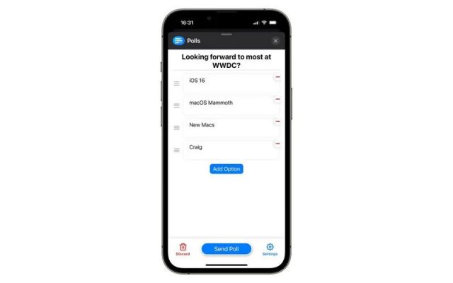 Cách tạo cuộc thăm dò ý kiến trong imessage