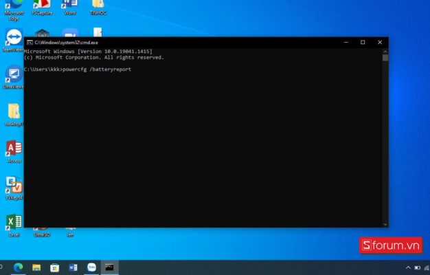 kiểm tra chai pin laptop
