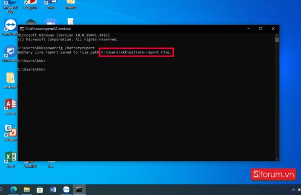 kiểm tra chai pin laptop