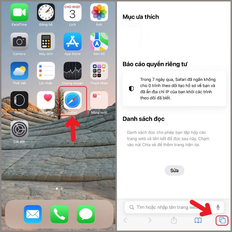 Cách mở tab ẩn danh trên Safari nhanh gọn lẹ