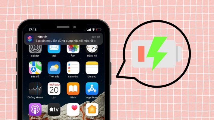 Cách tạo thông báo sạc pin trên iPhone siêu thú vị