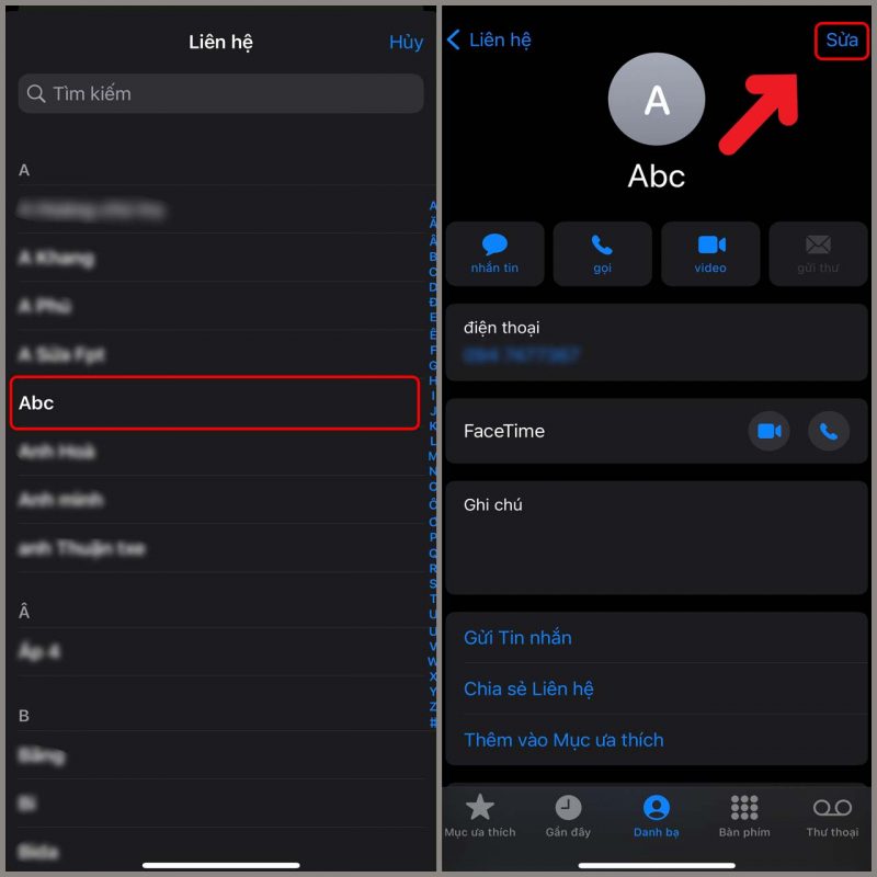 Cách đặt số điện thoại ưu tiên trên iPhone