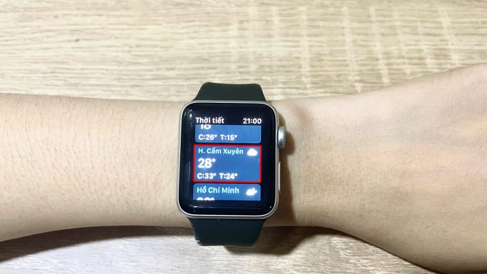 Xem thời tiết với Apple Watch nhanh hơn! Bỏ túi bí kíp hay