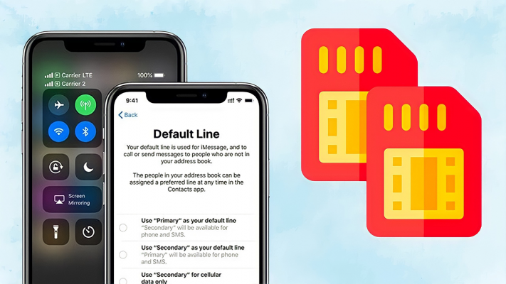 Cách sử dụng 2 SIM trên iPhone