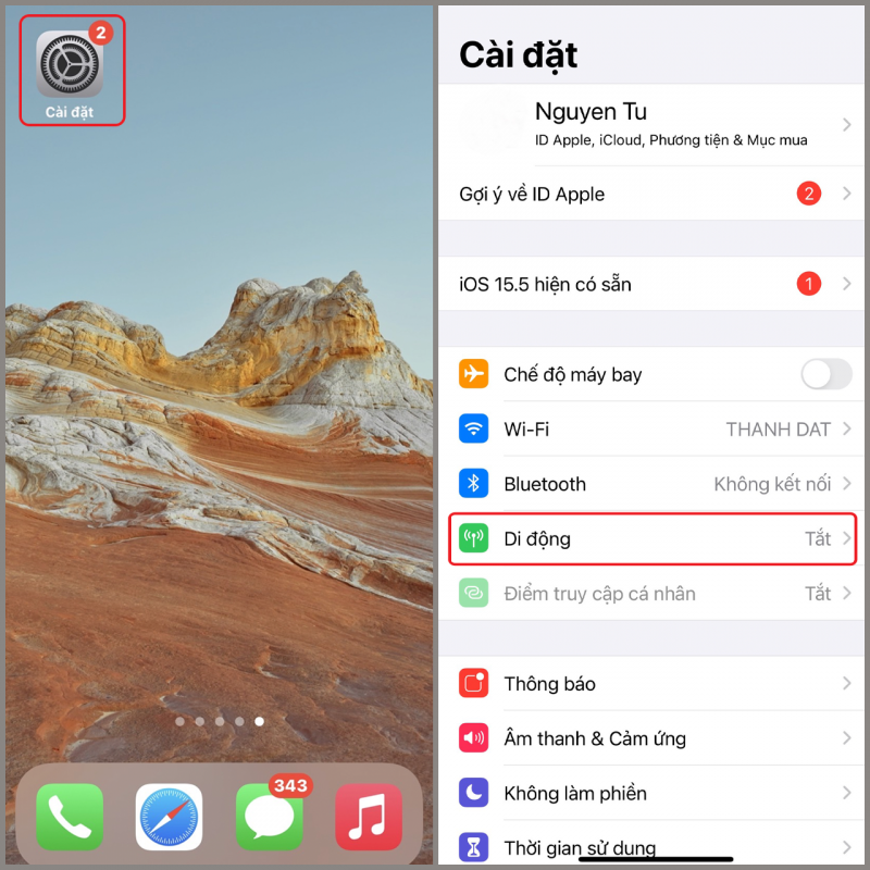 Cách sử dụng 2 SIM trên iPhone