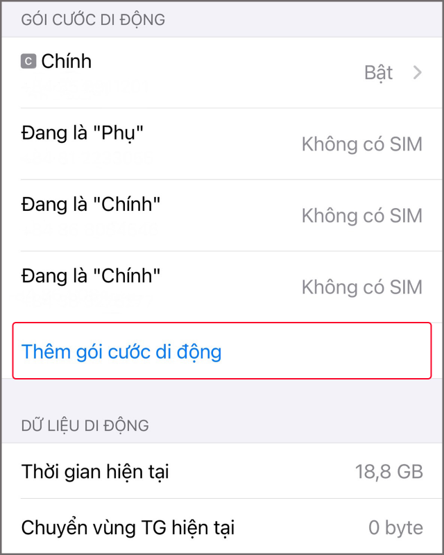 Cách sử dụng 2 SIM trên iPhone