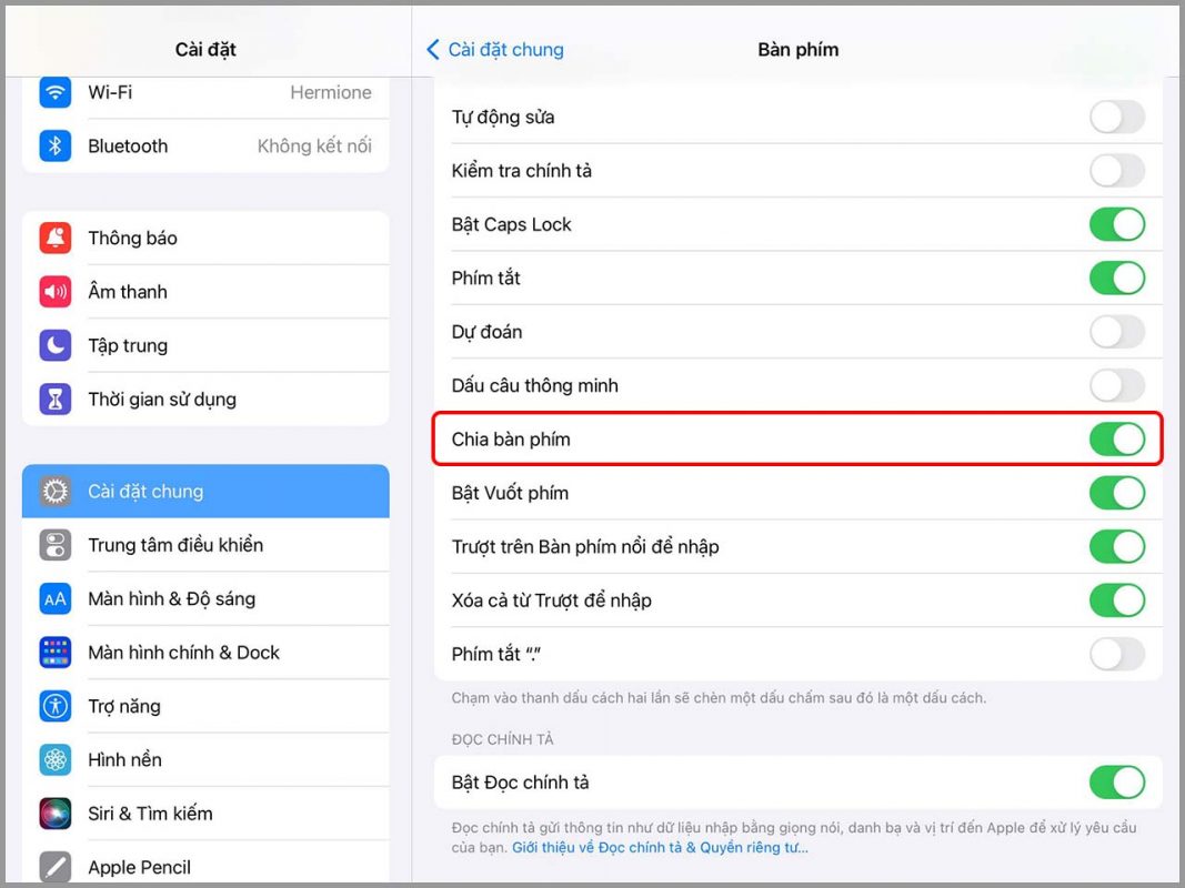 Hướng dẫn chia đôi bàn phím trên iPad! Xem và cài đặt ngay nhé