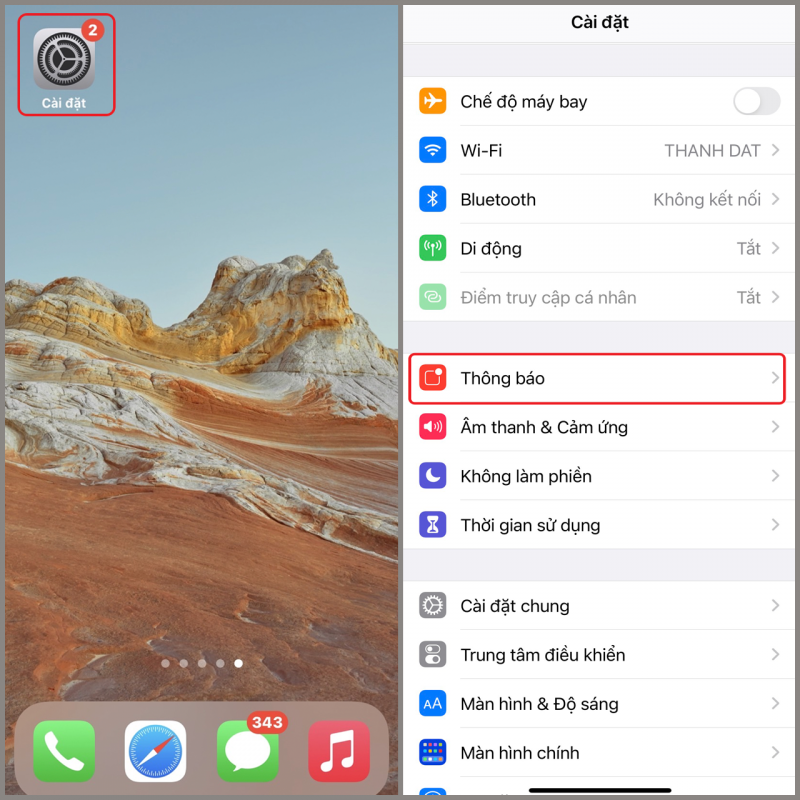 Cách nhóm thông báo theo ứng dụng trên iPhone