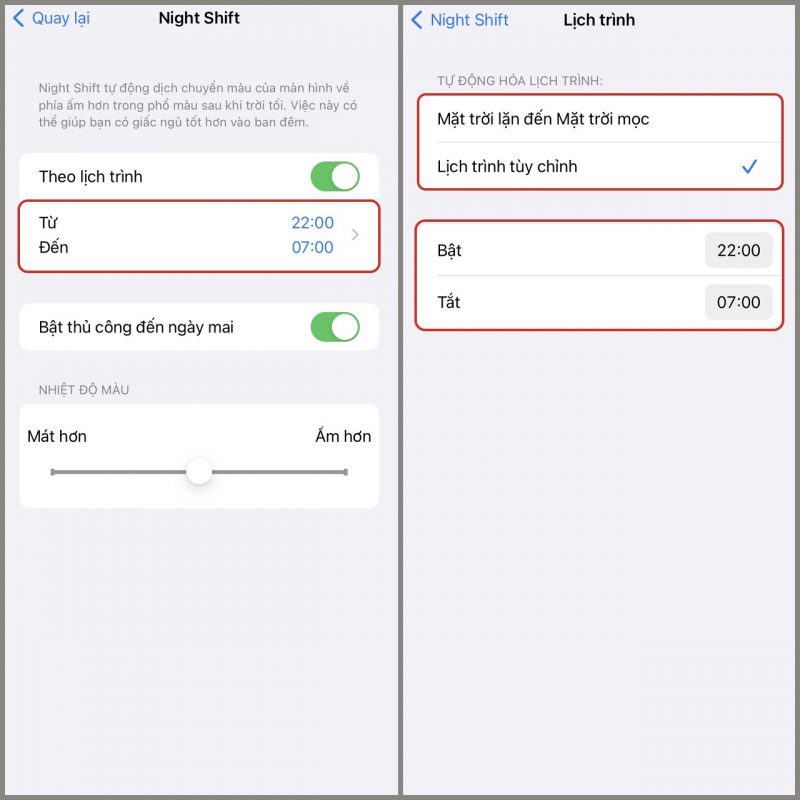 Cách bật chế độ bảo vệ mắt trên iPhone giảm mỏi mắt khi sử dụng