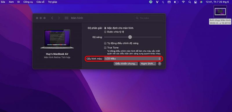 Cách chỉnh màu màn hình MacBook siêu chuẩn và đơn giản