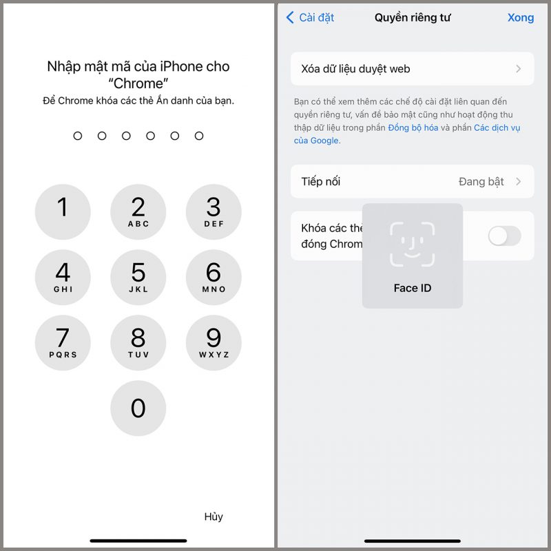 Cách khóa tab ẩn danh Chrome trên điện thoại iPhone siêu dễ
