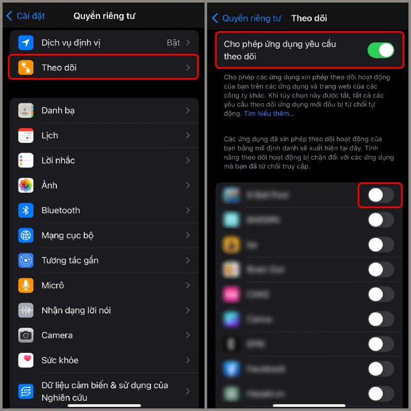 Cách phát hiện ứng dụng theo dõi trên iPhone bảo mật thông tin cá nhân an toàn
