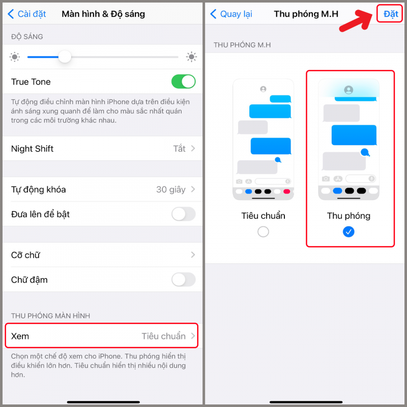 Cách phóng to màn hình iPhone nhìn dễ dàng hơn