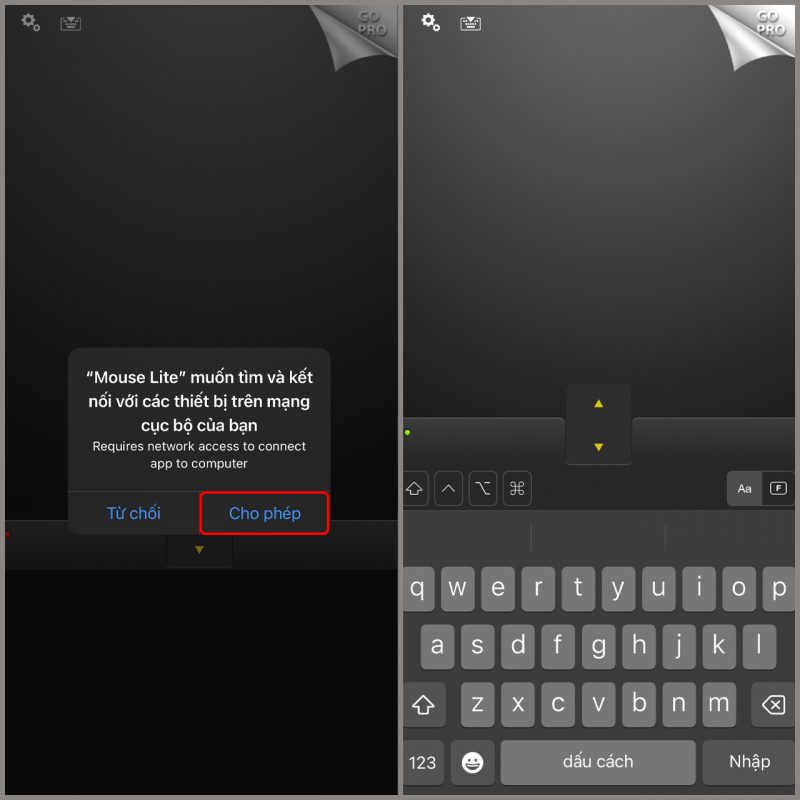 Dùng iPhone làm chuột cho MacBook