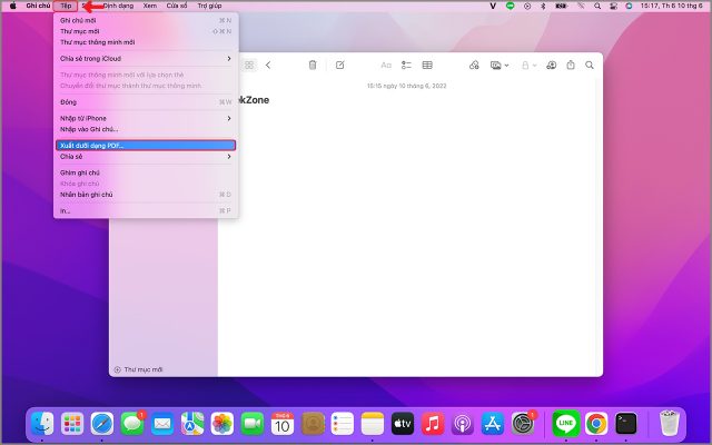 Cách ghi chú nhanh trên MacBook đơn giản