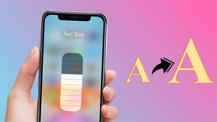 Bạn đang dùng iPhone nhắn tin, và không thể đọc được vì phông chữ quá nhỏ. Vậy có cách nào khắc phục lỗi này hay không? Nếu bạn quan tâm vấn đề này, tham khảo ngay cách tăng phông chữ trên iPhone Hướng dẫn cách tăng phông chữ trên iPhone 1. Hướng dẫn bật zoom màn hình (tính năng thu phóng hiển thị) Bước 1. Đầu tiên, Bạn hãy mở Settings trên iPhone => Nhấp chọn vào Màn hình & Độ sáng . Bước 2. Tiếp theo đó, Kéo xuống chọn View => Tại đây chọn Zoom and Set (Thu phóng và chọn Đặt) là xong. IPhone sẽ khởi động lại và định cấu hình cài đặt thu phóng mới. 2. Hướng dẫn cách đặt kích thước phông chữ thành lớn Bước. Đầu tiên, bạn hãy mở Cài đặt trên iPhone => Nhấn chọn Trợ năng. Bước 2. Nhấp chọn Màn hình & Cỡ chữ => Nhấp chọn vào Chữ lớn hơn. Bước 3. Đánh dấu vào tùy chọn Kích thước trợ năng lớn nhất => Di chuyển thanh trượt bên dưới sang bên phải để tăng kích thước phông chữ trên iPhone lên mức mong muốn. 3. Hướng dẫn thay đổi kích thước phông chữ mặc định Bước 1. Trước tiên, bạn hãy mở Cài đặt trên iPhone => Chọn Hiển thị & Độ sáng. Bước 2. Tiếp theo đó, chọn Kích thước phông chữ => Di chuyển thanh trượt bên dưới sang bên phải để tăng kích thước phông chữ trên iPhone lên mức mong muốn. Tạm kết Bài viết trên, minhg vừa hướng dẫn các bạn cách tăng kích thước bàn phím trên iPhone, rất dễ dàng phải không?Hẹn gặp lại các bạn trong những bài viết tiếp theo nhé! Bạn có muốn sở hữu một chiếc iPhone sành điệu và thời thượng với các tính năng bảo mật cao?z