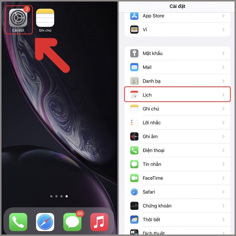 Cách diệt virus lịch trên iPhone tránh bị tắc nghẽn bởi các sự kiện rác