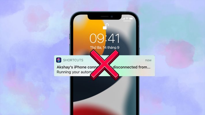 Cách tắt thông báo tự động hóa khi chạy phím tắt của iPhone