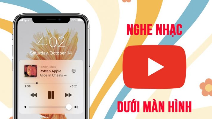 App nghe nhạc YouTube khi tắt màn hình iOS