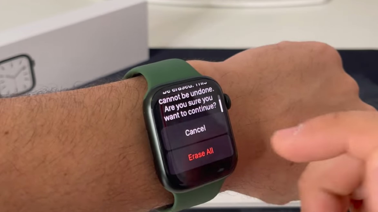 cách reset apple watch series 4