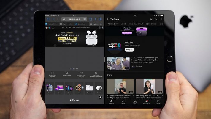 Cách chia đôi màn hình iPad Gen 9