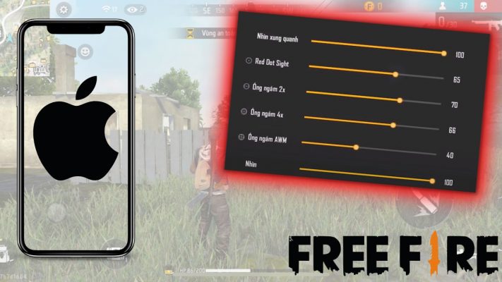 Cách chỉnh độ nhạy Free Fire trên iPhone