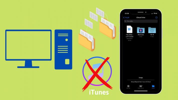 cách copy file vào iPhone không cần iTunes