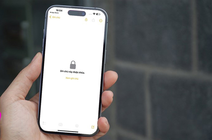 Cách khóa ghi chú bằng Face ID trên iPhone 14 series