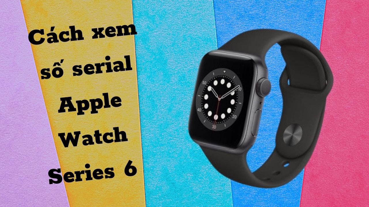 Top 3 cách xem số serial Apple Watch Series 6