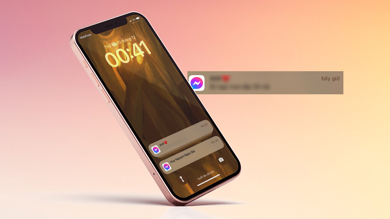 Cách hiển thị tin nhắn Messenger trên màn hình iPhone