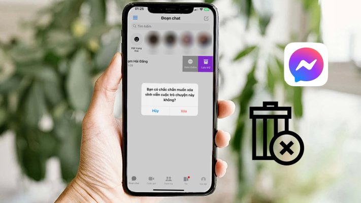 Cách xóa tin nhắn Messenger trên iPhone