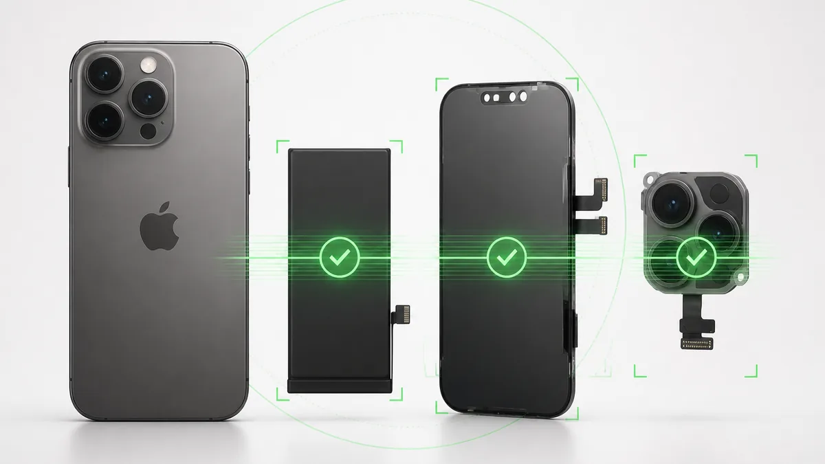 Lịch sử pin màn hình và camera đã thay trên iPhone