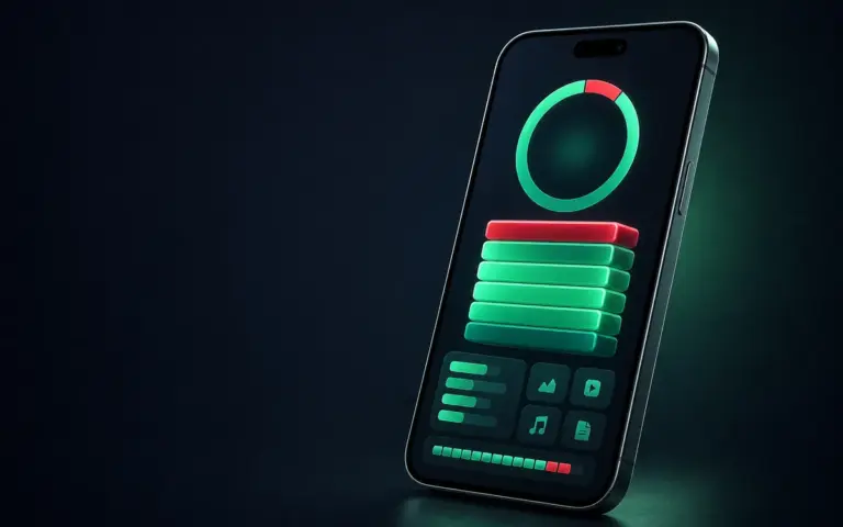 iPhone đầy bộ nhớ và gần hết dung lượng