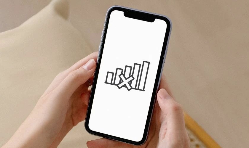 IPhone hiển thị biểu tượng phân tích và thống kê dữ liệu
